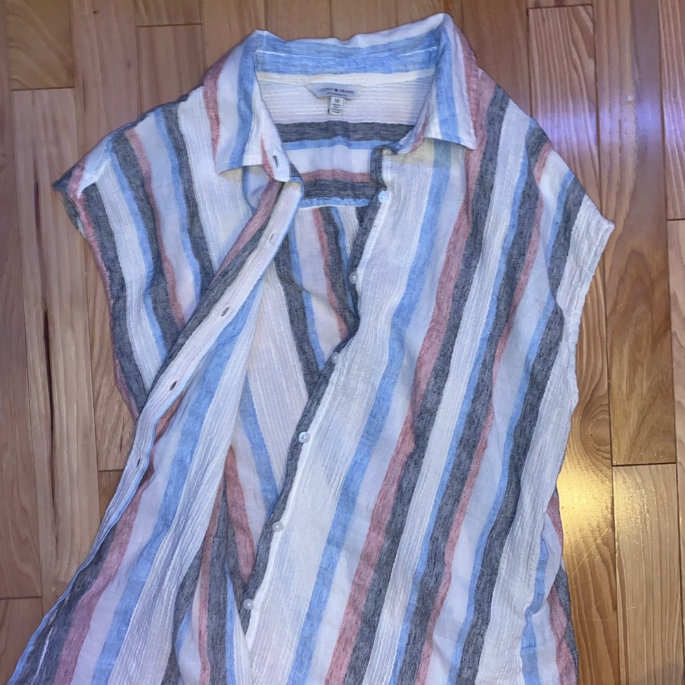 Lucky Brand Striped Button Shirt